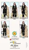 All Black Vol 36 By Jt Rayon Sequence Embroidery Dress Material Exporters In India